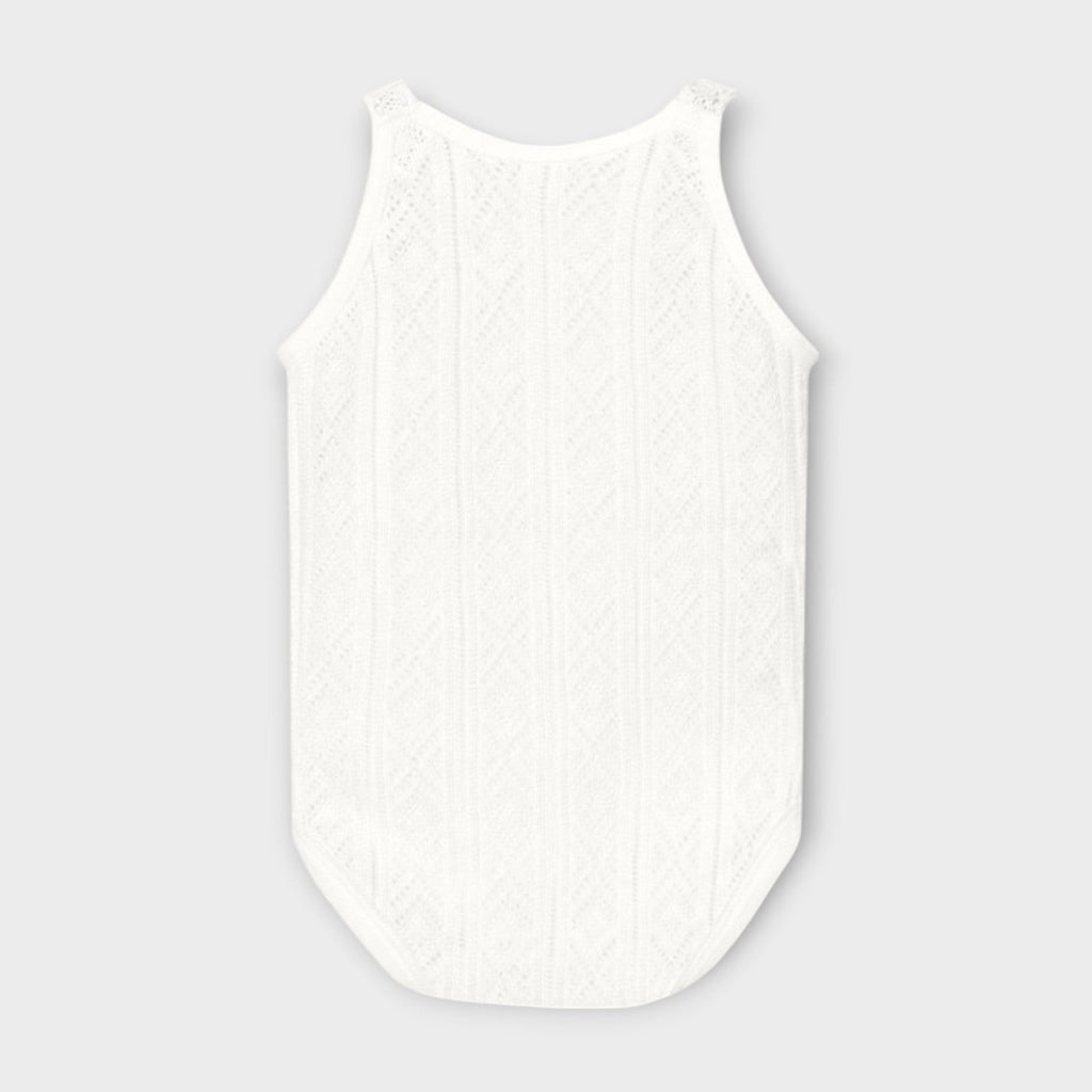 Body Intimo con spalline sottili Neonata BIANCO 1012 -  NANU' BABY