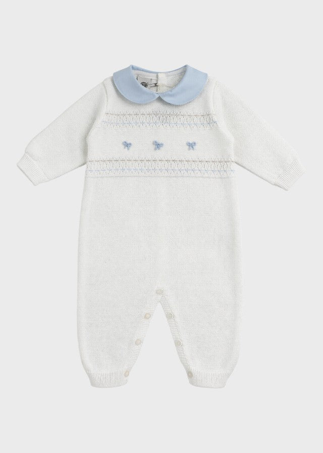 Smocked Onesie with Bows EK6510/C