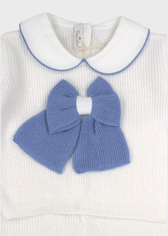 Cotton Set with Blue Bow ENGLISH/596-B
