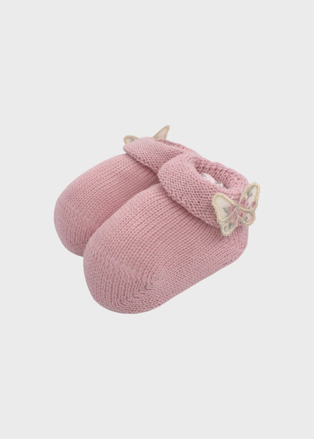 Pink Butterfly Cotton Slippers 781-R