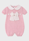Pink Bow Cotton Romper 355