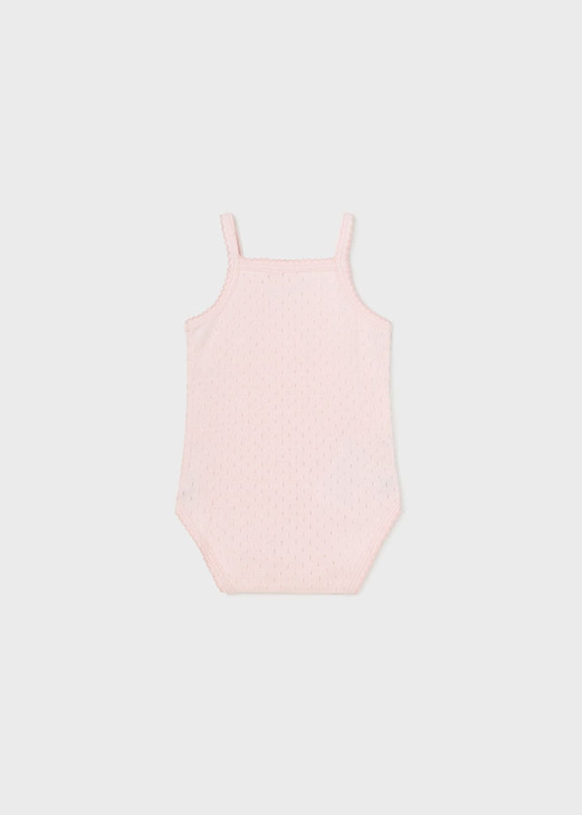 Body m/s perforated Baby Girl POWDER PINK 1790/N