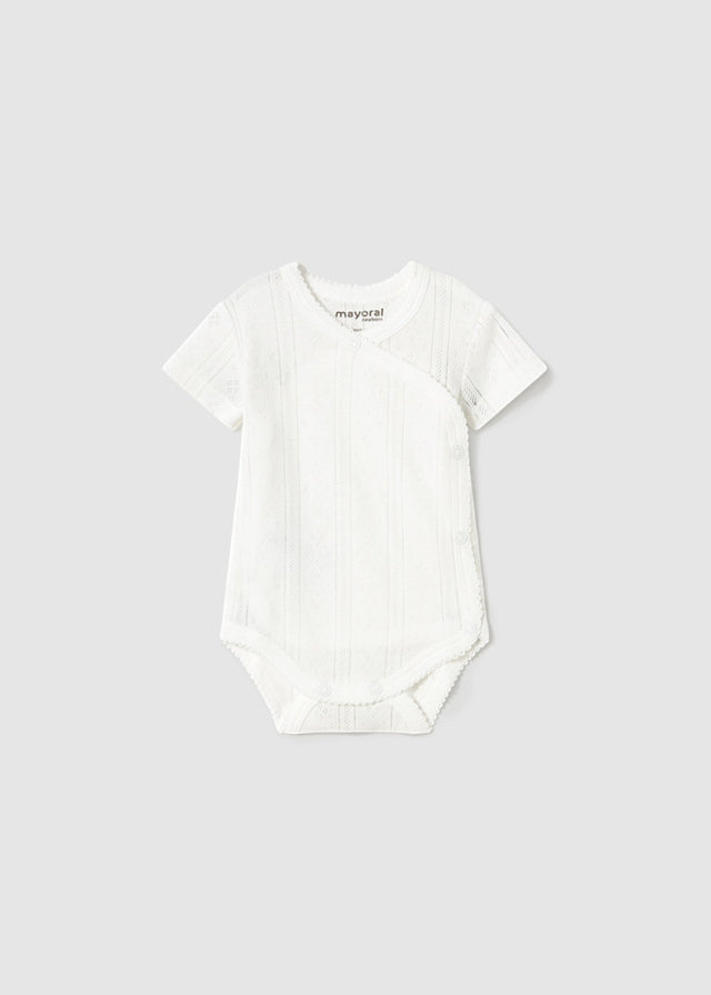 White Short Sleeve Bodysuit 1746