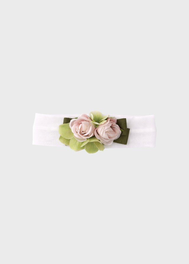 Fascia Verde Fiore Bianco corredino e abbigliamento neonato | NANU' BABY