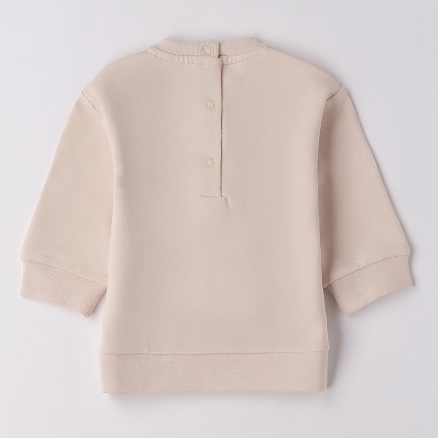 Felpa Cotone Stretch Invernale Bimba Avorio 3F716/2911 corredino e abbigliamento neonato | NANU' BABY