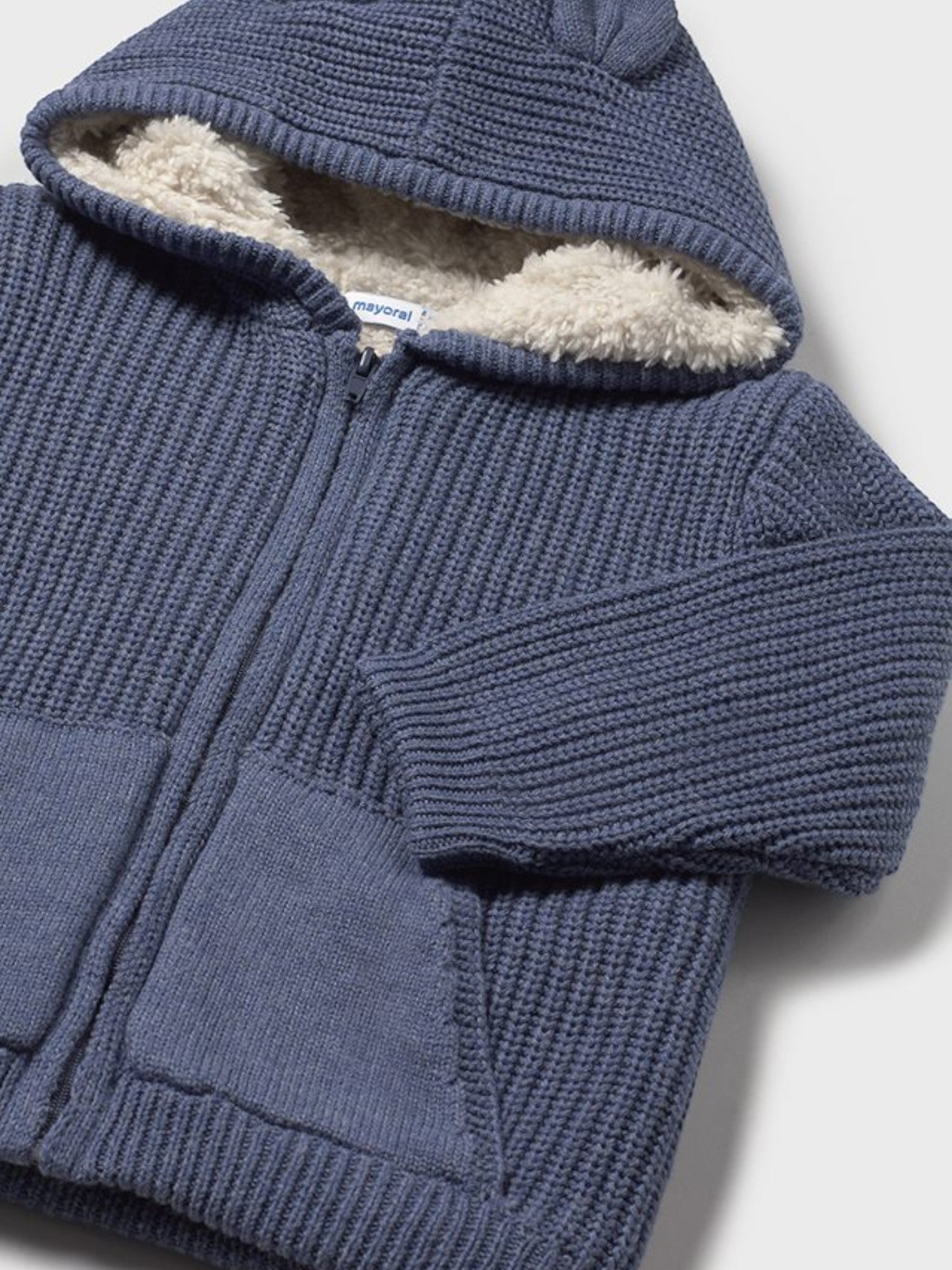 Felpa tricot traforato Bimbo Blu 2350/75 corredino e abbigliamento neonato | NANU' BABY