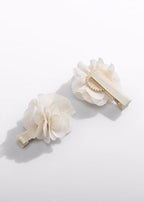 Fermagli Fiori Chiffon Latte 5470/52 corredino e abbigliamento neonato | NANU' BABY