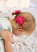 Fermagli Fiori Tulle Fucsia 5467/67 corredino e abbigliamento neonato | NANU' BABY