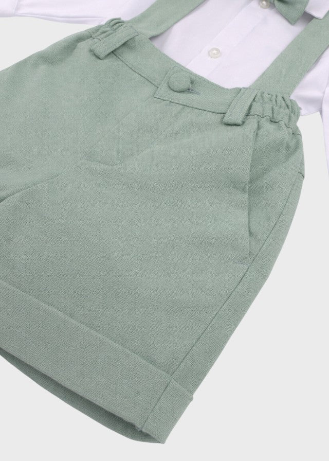 Sage Green Bermuda Waistcoat Ceremony Suit