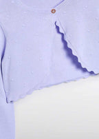 Cotton Shrug with Scalloped Edge 5382/34