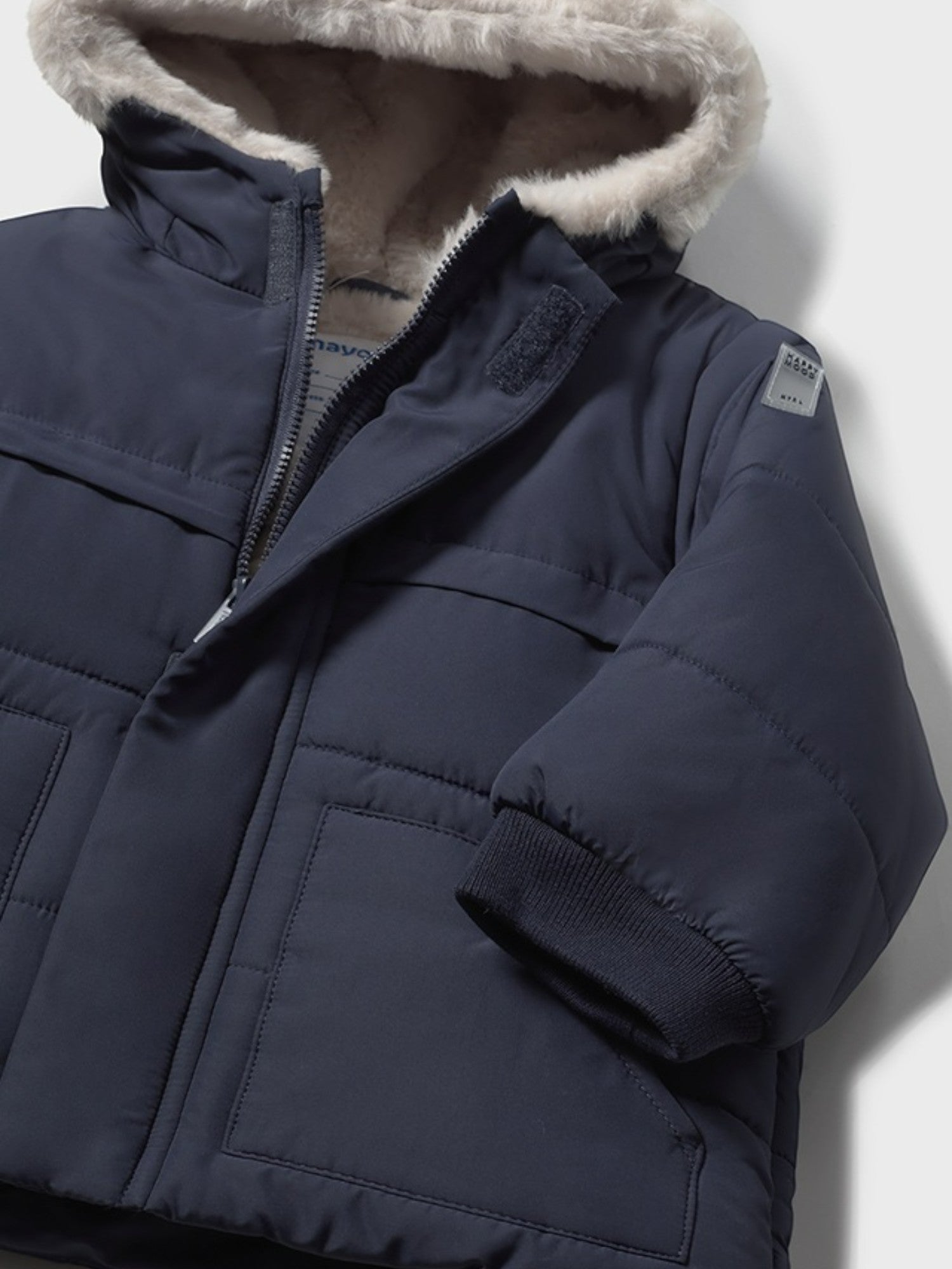 Boy's Fur-Lined Earflap Jacket, Blue 2424/51