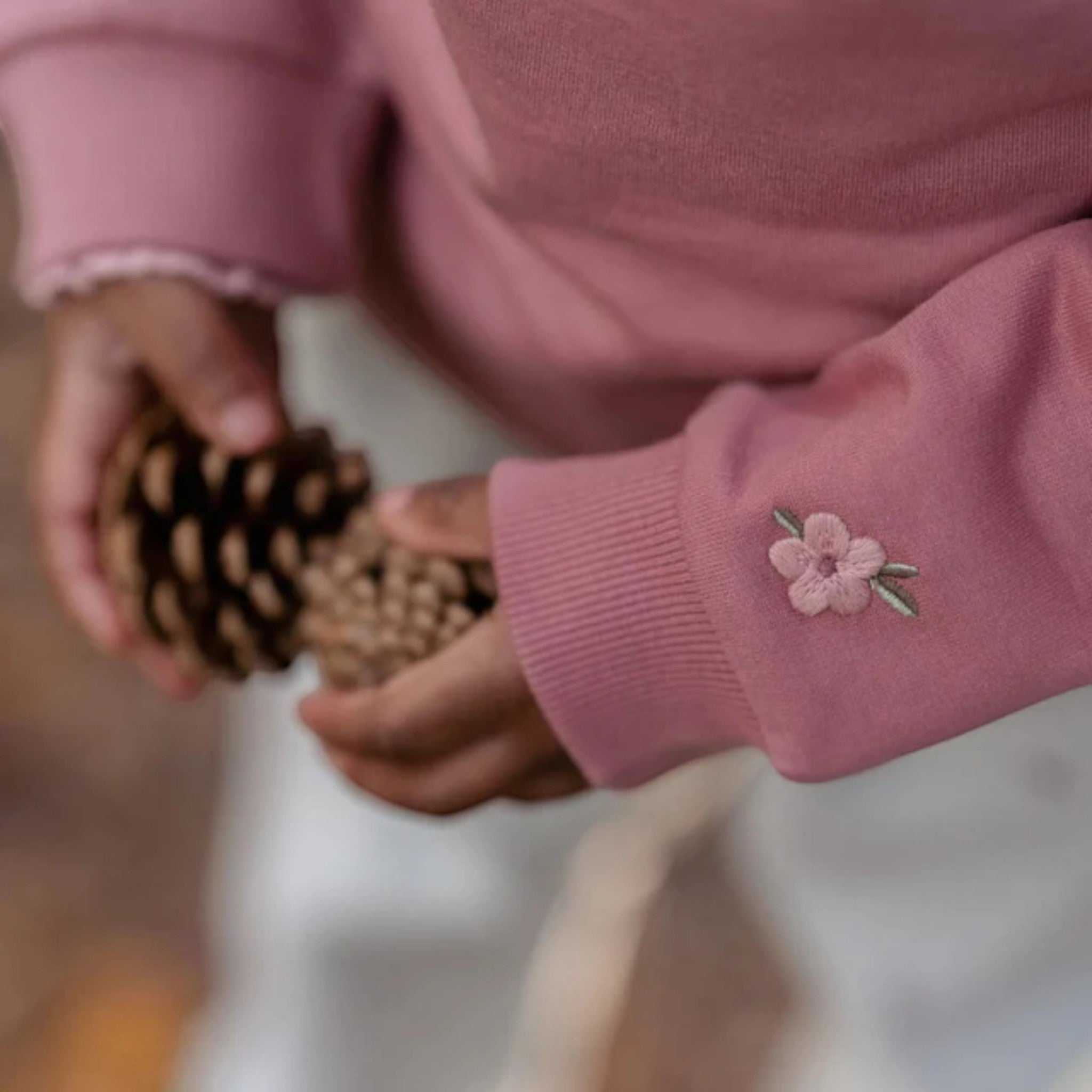 Sweater with collar - Fairy Garden Pink Girl CL25092007