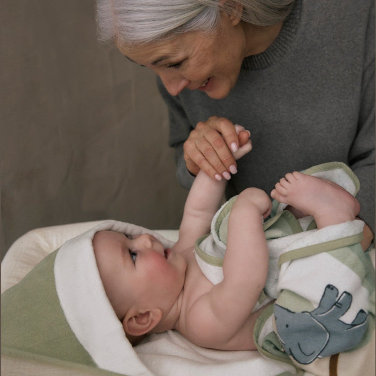 Accappatoio Neonato Verde 9988/86 -  NANU' BABY