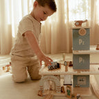 Garage in legno Multicolore LD2534 corredino e abbigliamento neonato | NANU' BABY