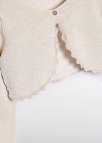 Cotton Shrug with Scalloped Edge 5382/32