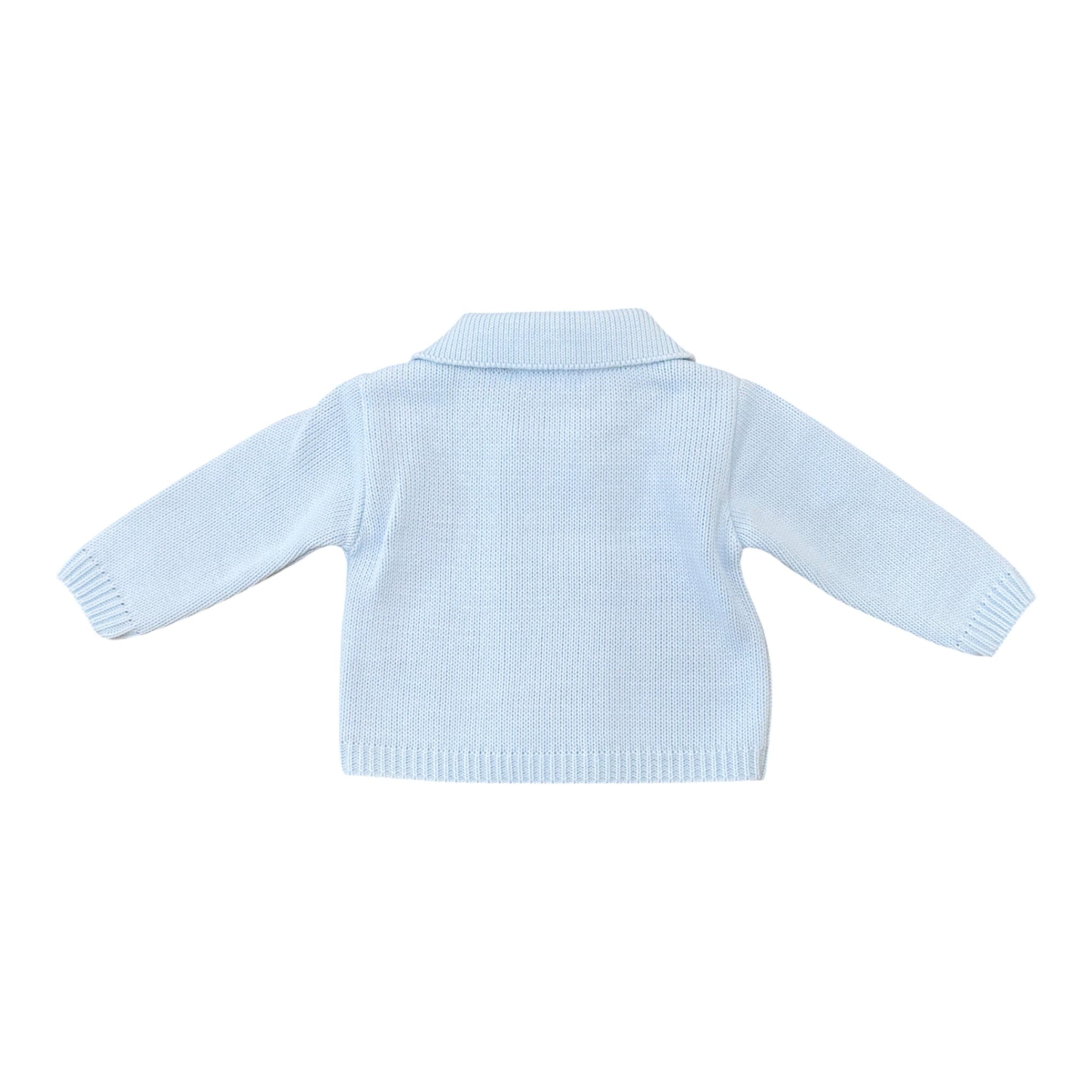 Giacca Cerimonia Bimbo Misto Cotone Cielo - PONTO POR PONTO 3/878 - C corredino e abbigliamento neonato | NANU' BABY