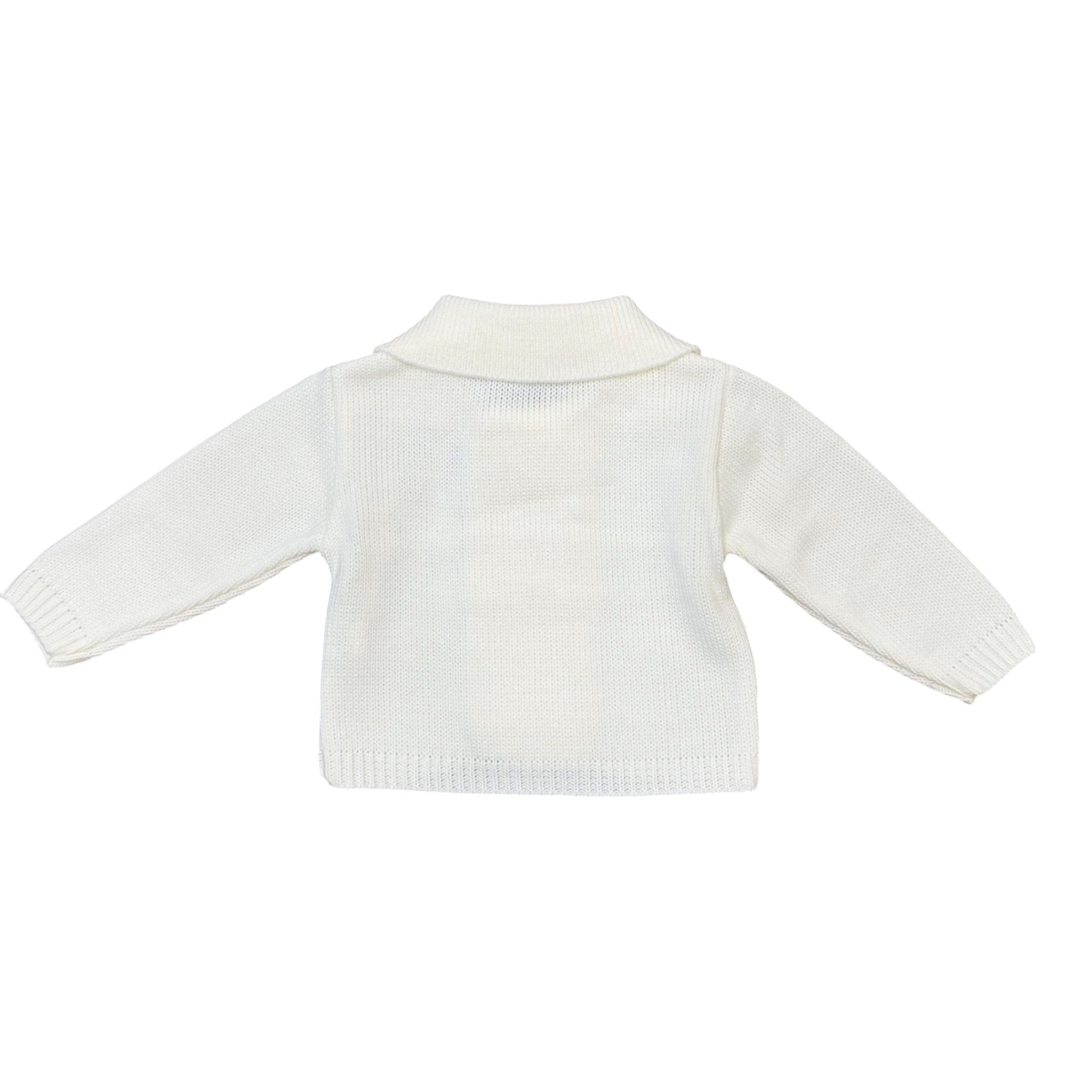 Giacca Cerimonia Bimbo Misto Cotone Perla - PONTO POR PONTO 3/878 corredino e abbigliamento neonato | NANU' BABY