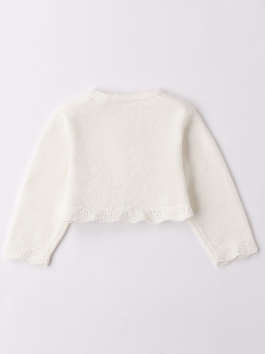 Giacca Cerimonia Cotone Panna 3B764/112 corredino e abbigliamento neonato | NANU' BABY