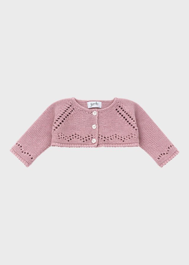 Giacca Traforata Rosa 9000/25 corredino e abbigliamento neonato | NANU' BABY