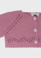 Giacca Traforata Rosa Scuro 9000/54 corredino e abbigliamento neonato | NANU' BABY