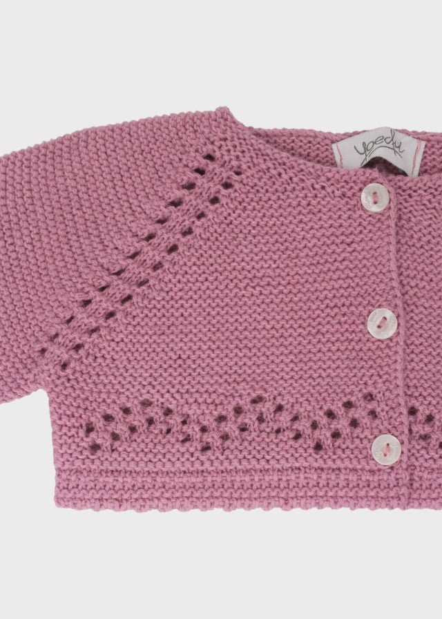 Giacca Traforata Rosa Scuro 9000/54 corredino e abbigliamento neonato | NANU' BABY