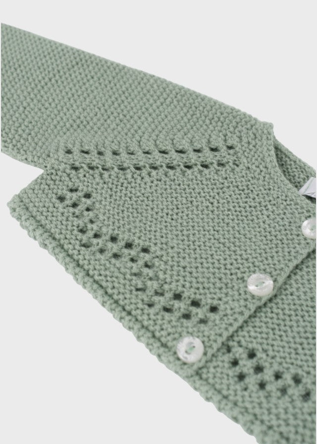 Giacca Traforata Verde 9000/24 corredino e abbigliamento neonato | NANU' BABY