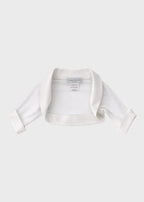 Giacchina Tulle Profili Raso Bianco FN818507/4844 corredino e abbigliamento neonato | NANU' BABY