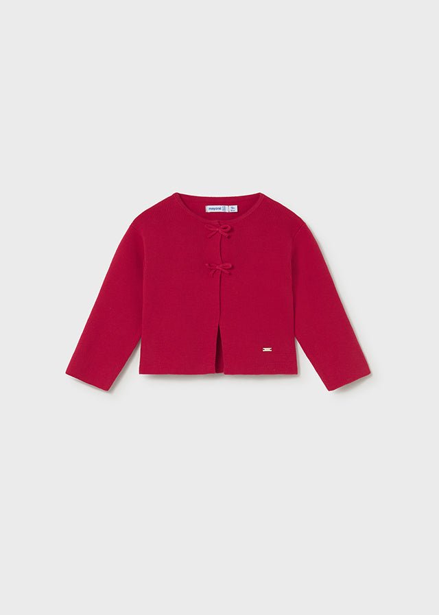 Giacchino Tricot Rosso MAYORAL 1307/50 corredino e abbigliamento neonato | NANU' BABY