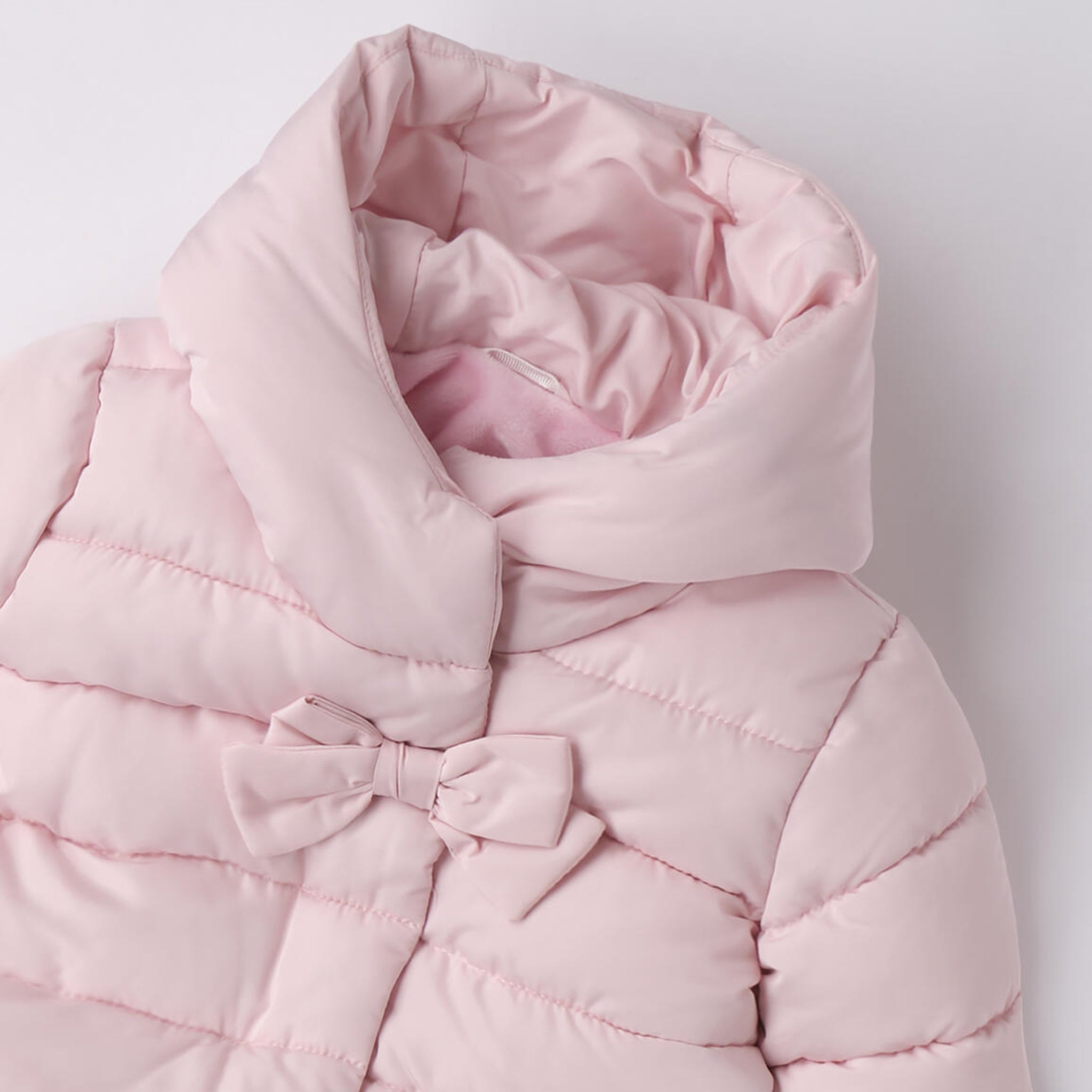 Baby girl's hooded down jacket with bow 3F737/2714