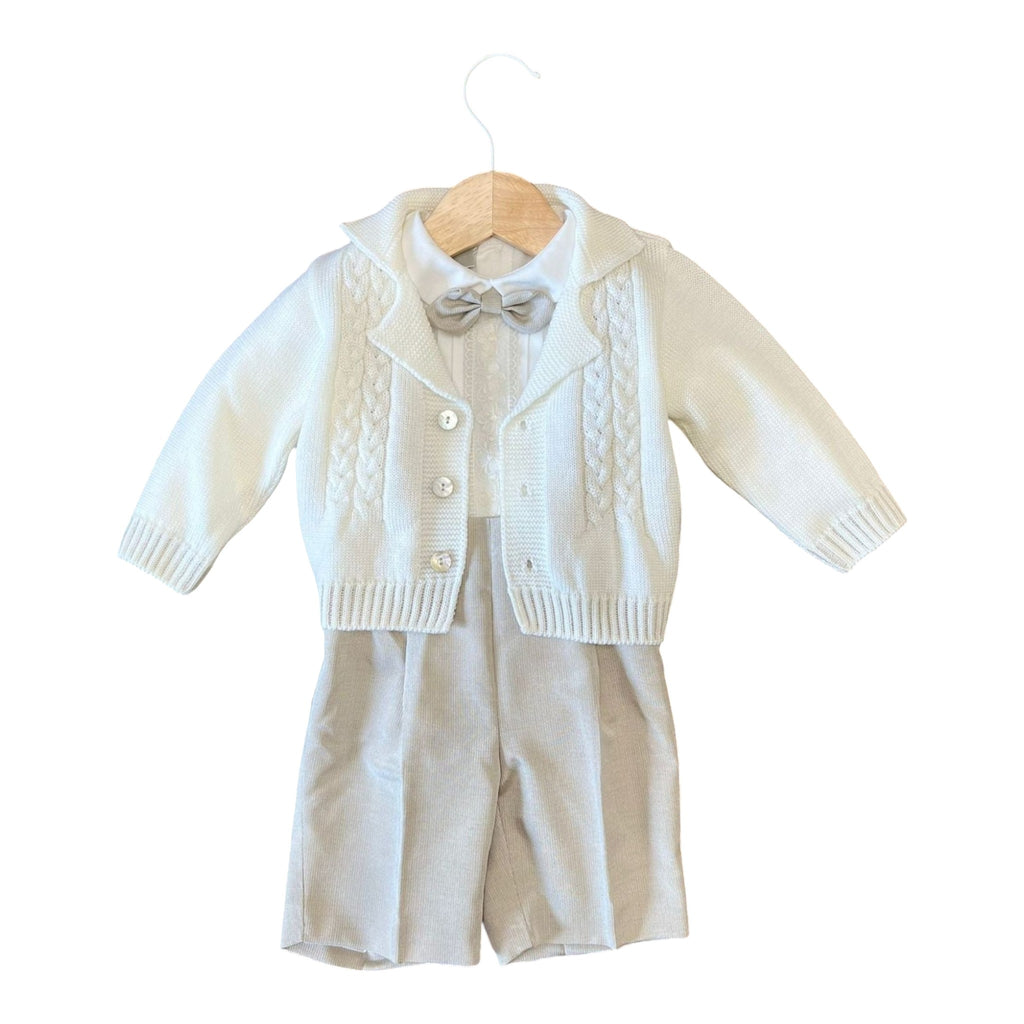 Boy's Ceremony Bermuda Suit, Vanilla Color, IK20660