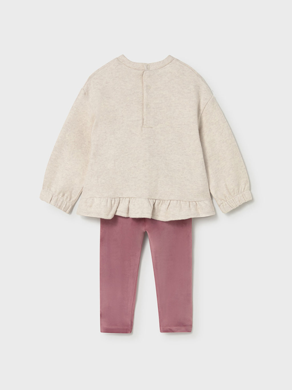 Pink girls' leggings and pullover set 2738/28