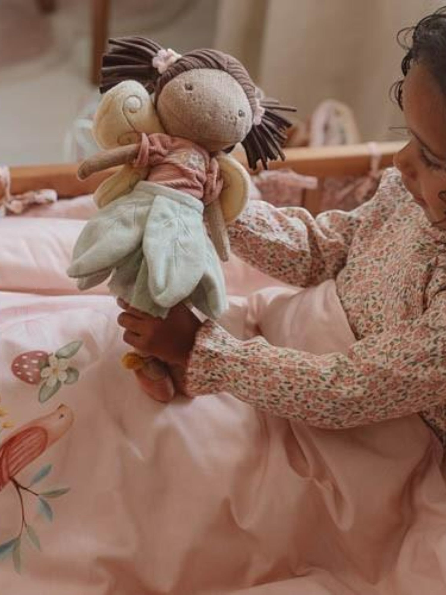 Copripiumino per culla - Giardino delle fate Neonata Rosa TE10364031 -  NANU' BABY