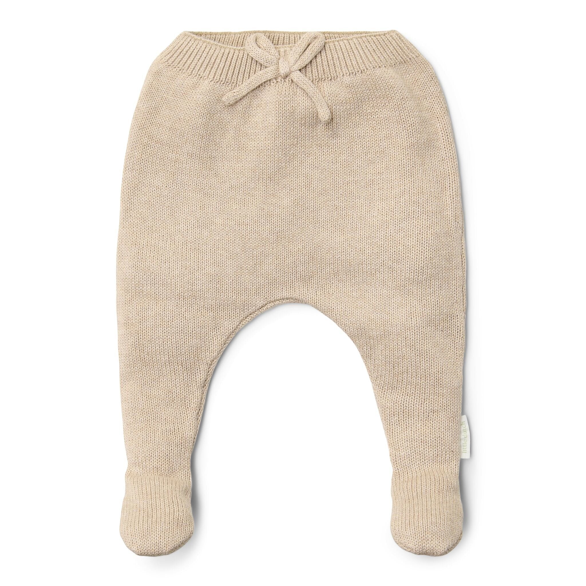 Beige Knit Baby Pants CL25293019