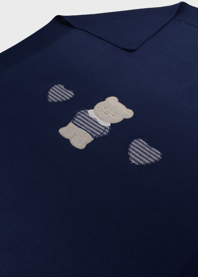 Blue Teddy Cotton Blanket 198/B