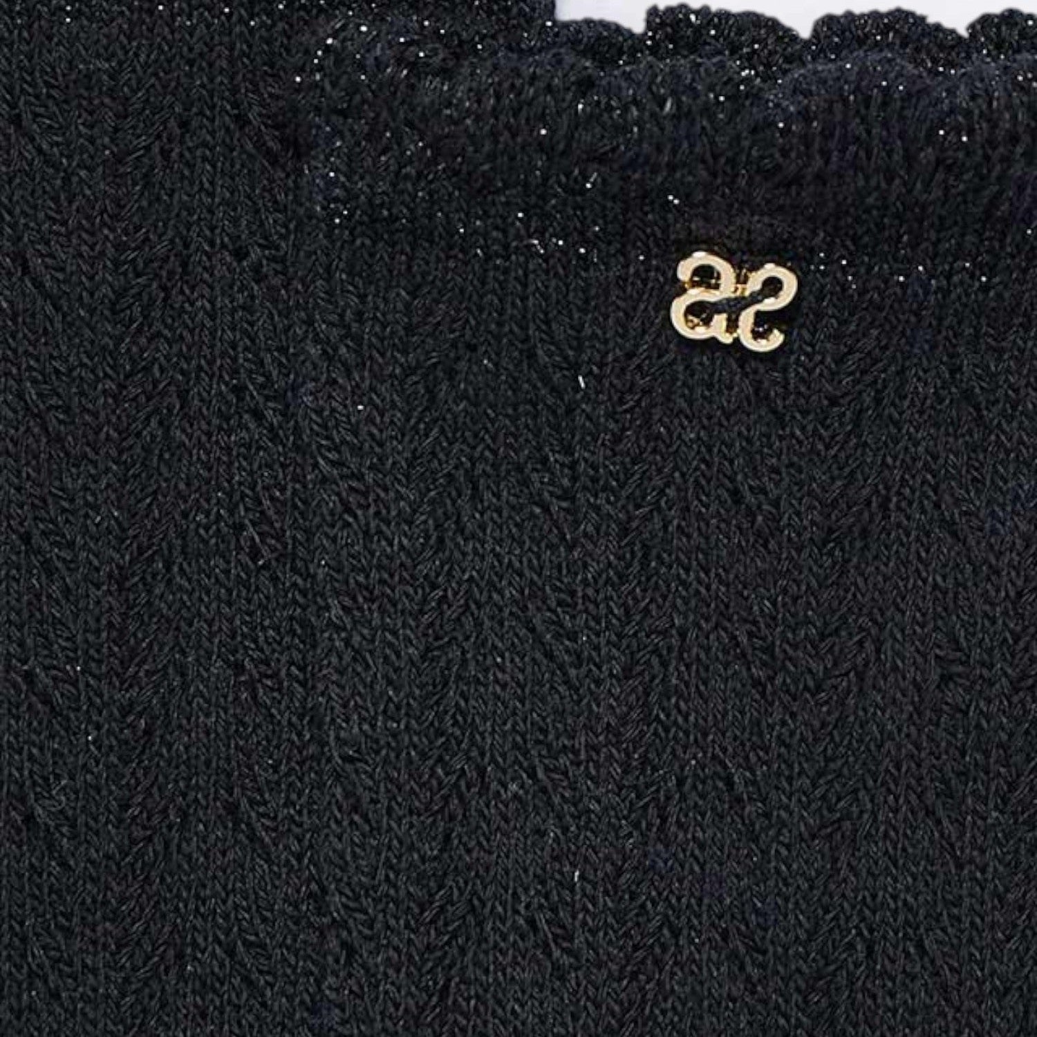 Calza traforata  Nero 5953/40 -  NANU' BABY