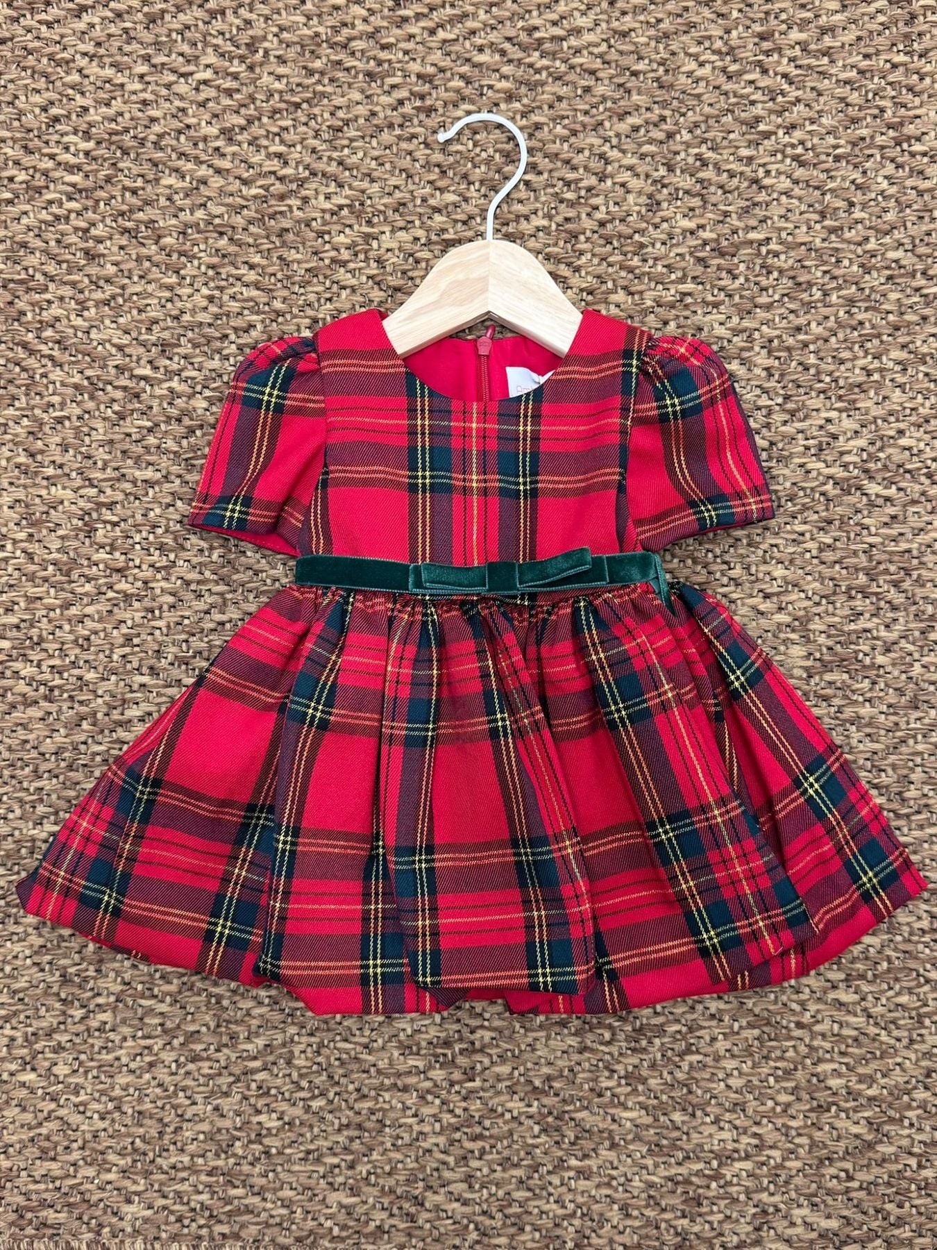 RED Tartan Dress for Girls FF38114