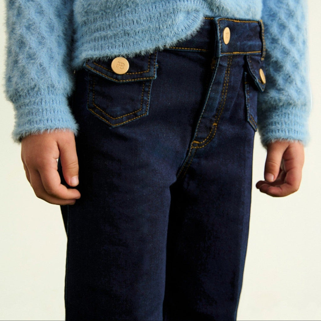 Pantalone denim palazzo Bimba Blu 5722/5 -  NANU' BABY