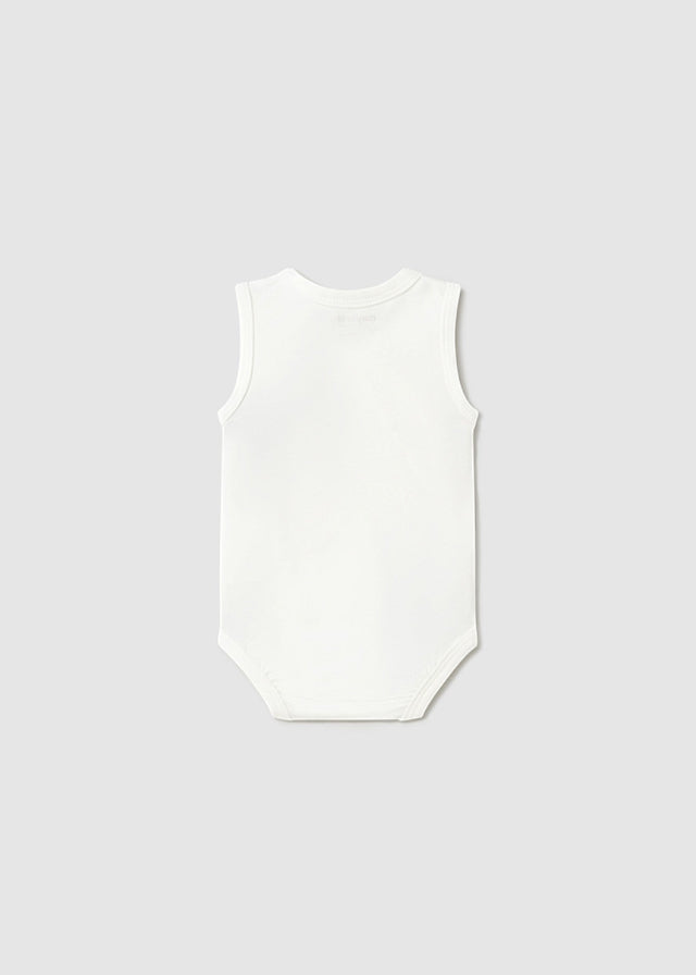Natural Sleeveless Bodysuit 1702