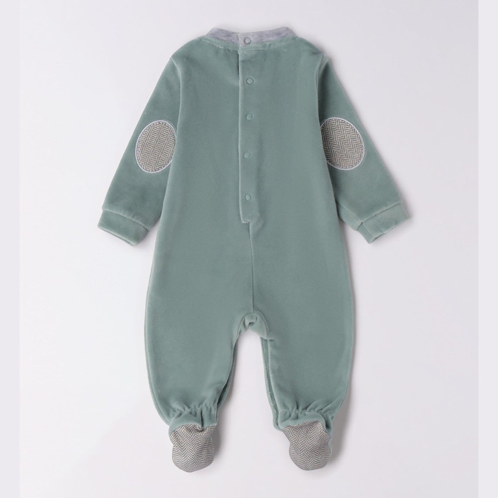 Tutina Intera Con Piede Neonato Verde 3F647/4136 -  NANU' BABY