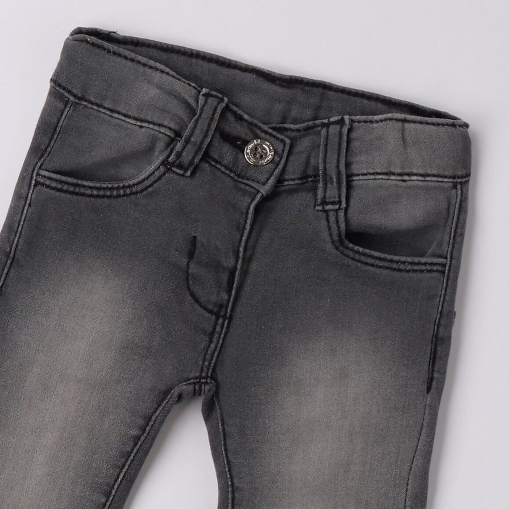 Baby Girl's Grey Stretch Cotton Denim Jeans 3F740/7992