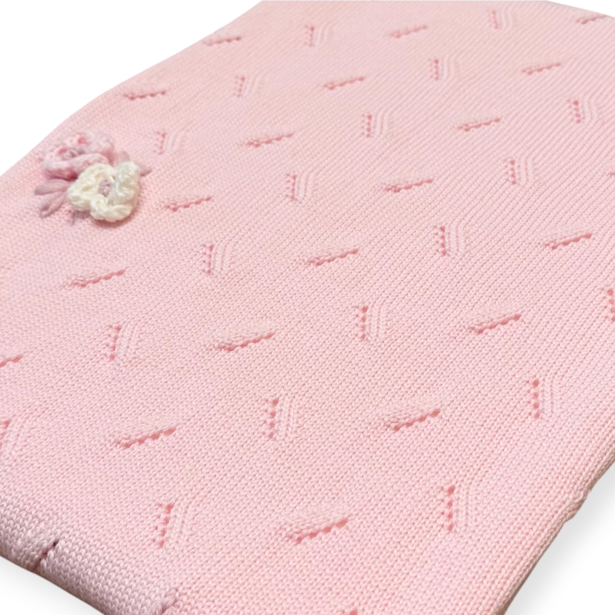 Coperta Neonata Rosa Flower 7779