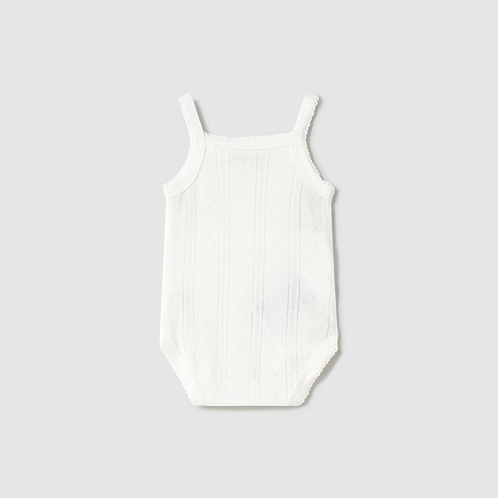 Body bretelle traforate Neonata NATURAL 1745 /N -  NANU' BABY