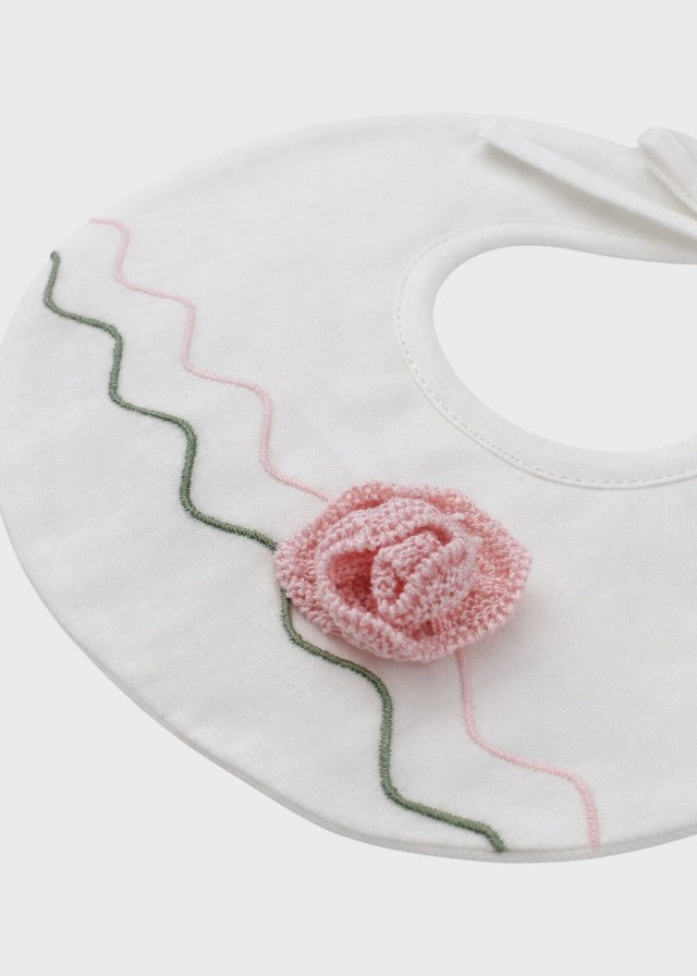 Peach Pink Cotton Bib EK18BAV