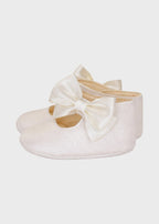 Cream Taffeta Satin Ballerina SF4116/T0988/P