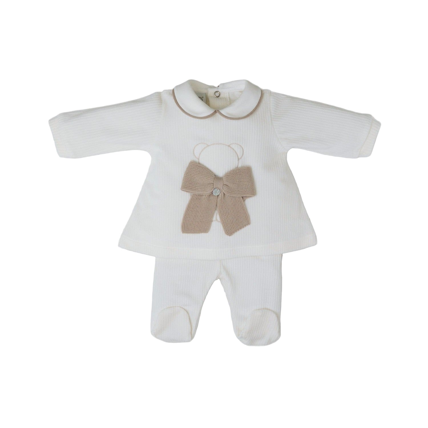 Completo nascita Neonata VANIGLIA IN5917 -  NANU' BABY