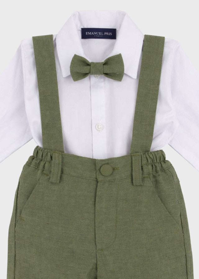 Green Bermuda Waistcoat Ceremony Suit