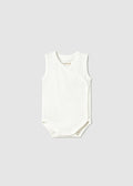 Natural Sleeveless Bodysuit 1702
