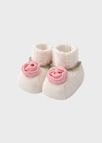 Peach Pink Cotton Slippers EK18S