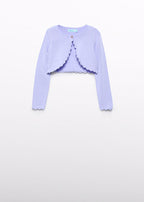 Cotton Shrug with Scalloped Edge 5382/34