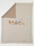 100% Virgin Wool Baby Blanket, Dove Grey, Sky Blue, Powder Blue, Maple IN5180/C